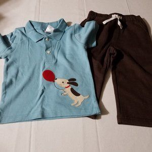 Gymboree Outlet Stylish Puppy 18-24 month shirt & pants NWT set.